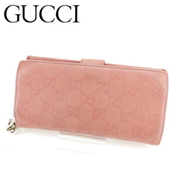 Gucci long Wallet Guccissima pink leather accessory - Picture 1 of 6
